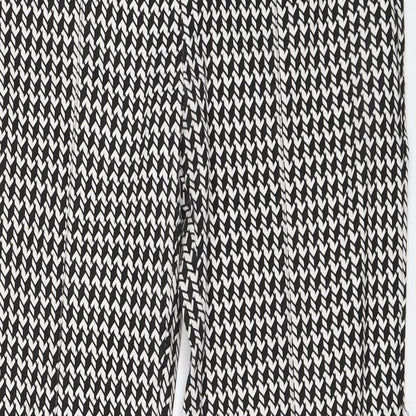 Atmosphere Womens Black Argyle/Diamond  Trousers  Size 8 L28 in