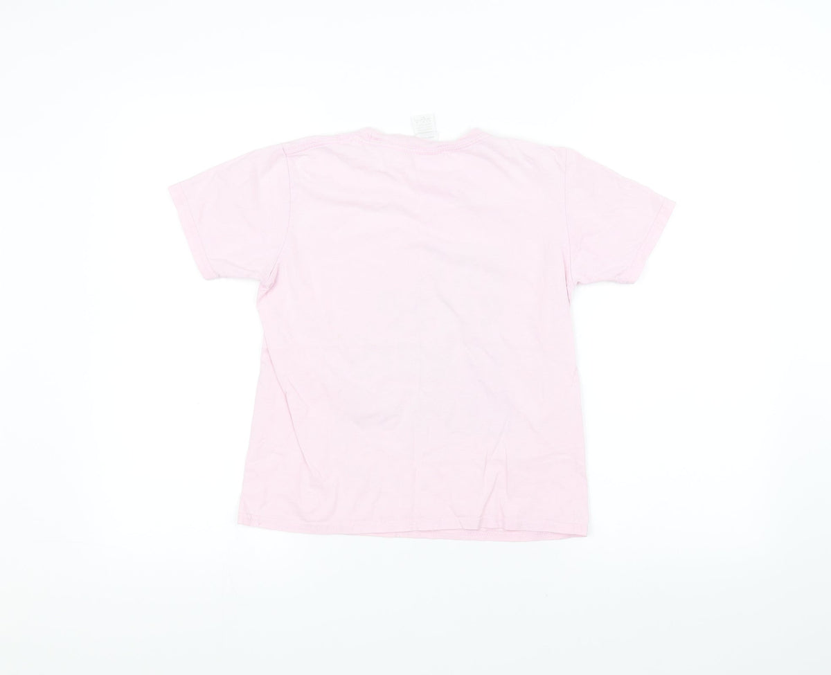 Gilden Girls Pink   Basic T-Shirt Size L