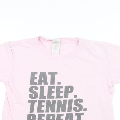Gilden Girls Pink   Basic T-Shirt Size L