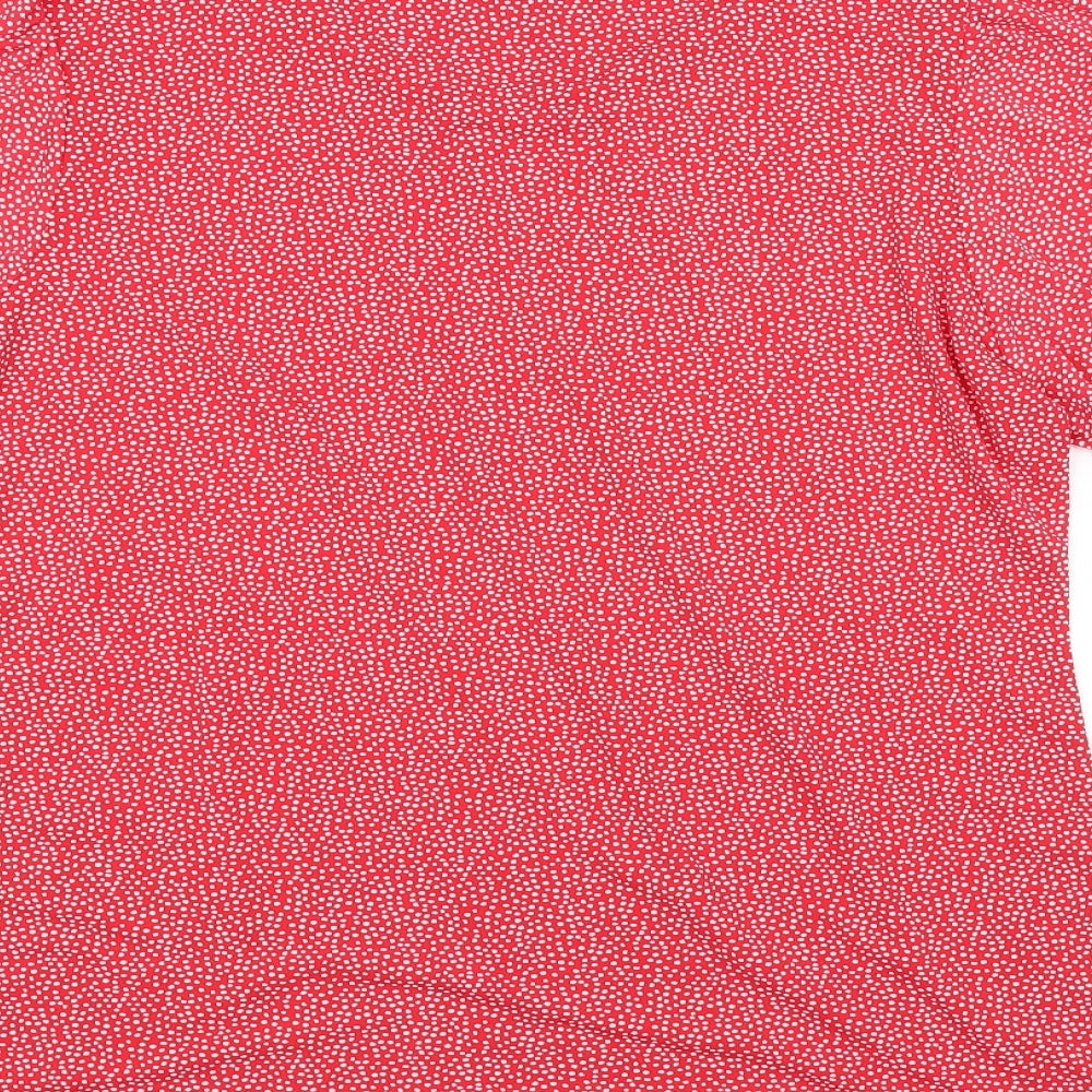 Capsule  Womens Red Polka Dot  Basic T-Shirt Size 16