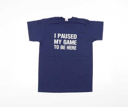 Fruit of the Loom Girls Blue   Basic T-Shirt Size 12-13 Years  - Gaming