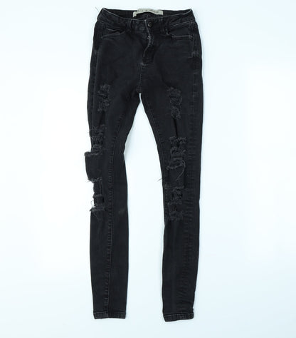 Denim & Co. Womens Black   Skinny Jeans Size 6 L29 in