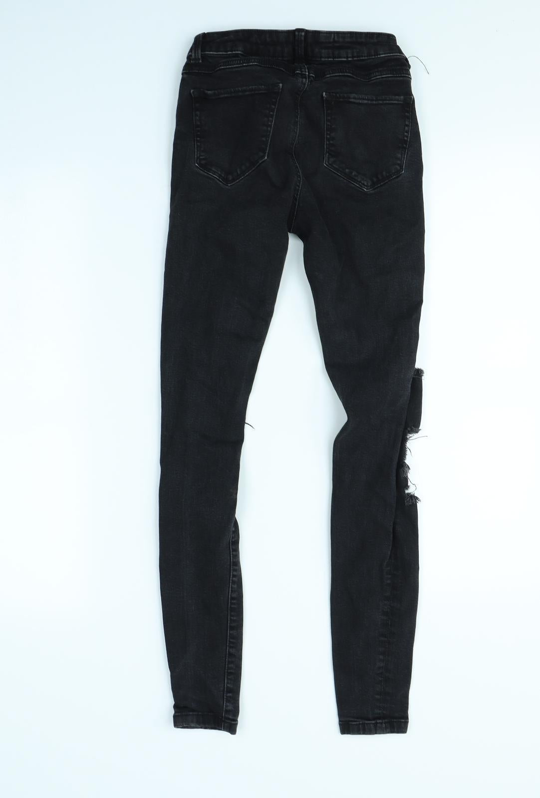 Denim & Co. Womens Black   Skinny Jeans Size 6 L29 in