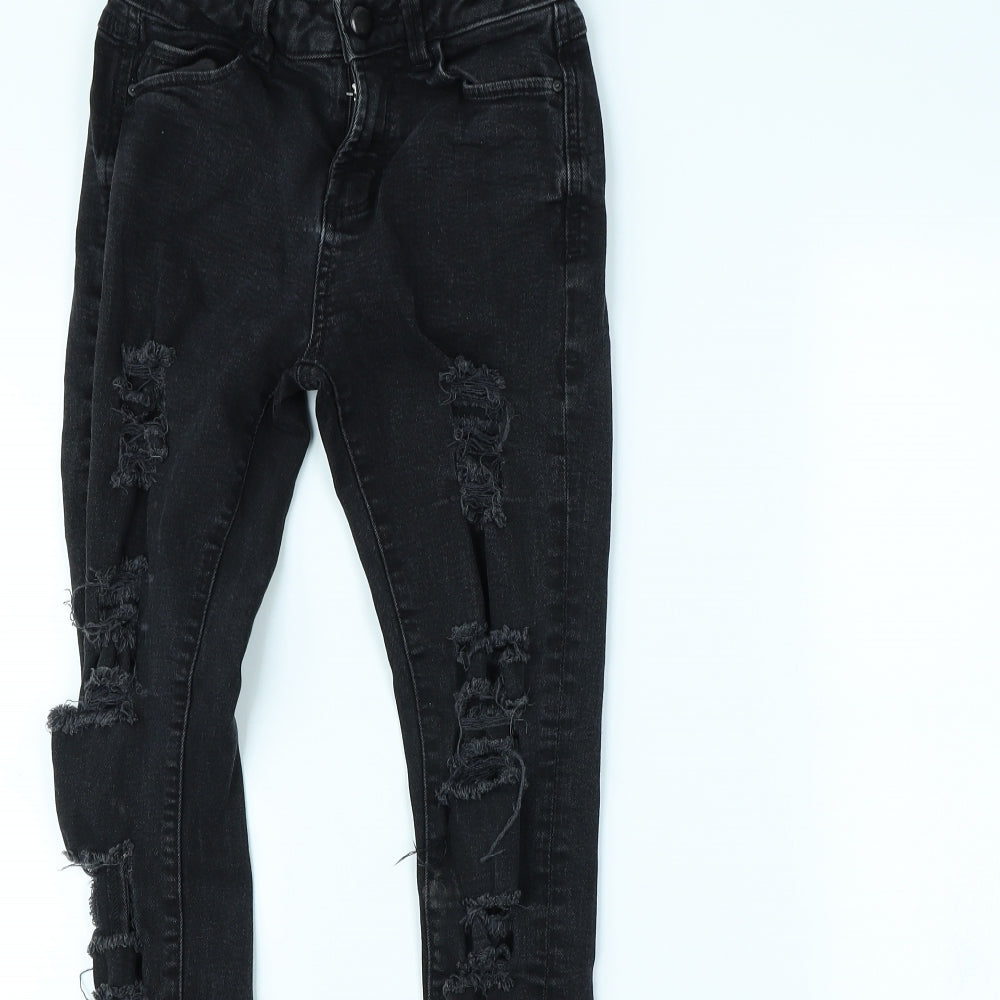 Denim & Co. Womens Black   Skinny Jeans Size 6 L29 in