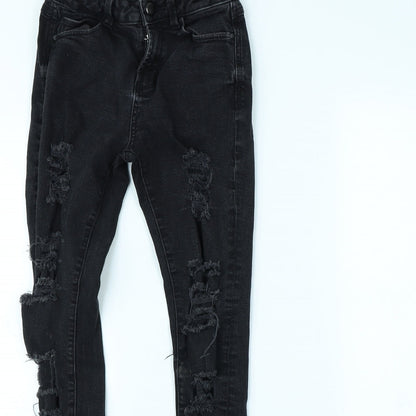 Denim & Co. Womens Black   Skinny Jeans Size 6 L29 in