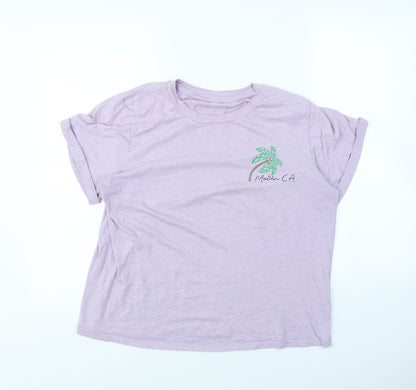 George Womens Purple   Cropped T-Shirt Size 16
