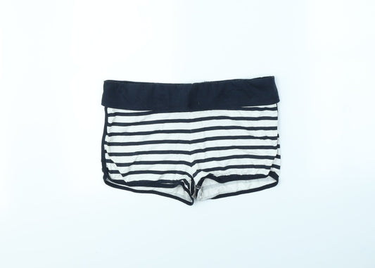 Atmosphere Womens Blue Striped  Hot Pants Shorts Size 14