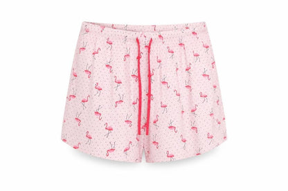 Croft & Barrow Womens Pink Animal Print  Bermuda Shorts Size L - Flamingo