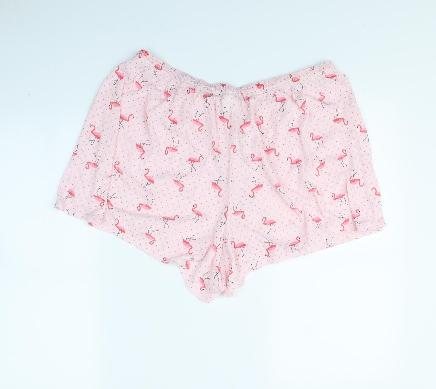 Croft & Barrow Womens Pink Animal Print  Bermuda Shorts Size L - Flamingo