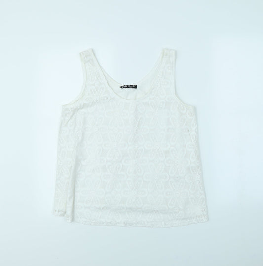 Womens UK Size 12 Select White Basic Tank