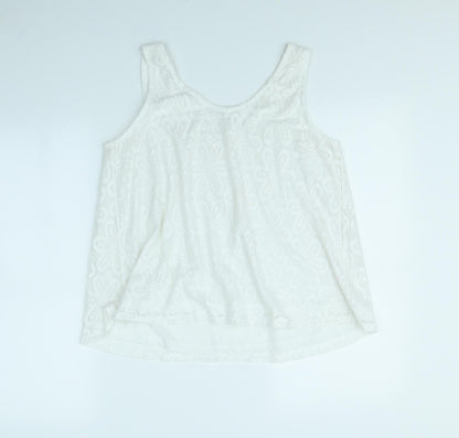 Womens UK Size 12 Select White Basic Tank