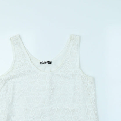 Womens UK Size 12 Select White Basic Tank