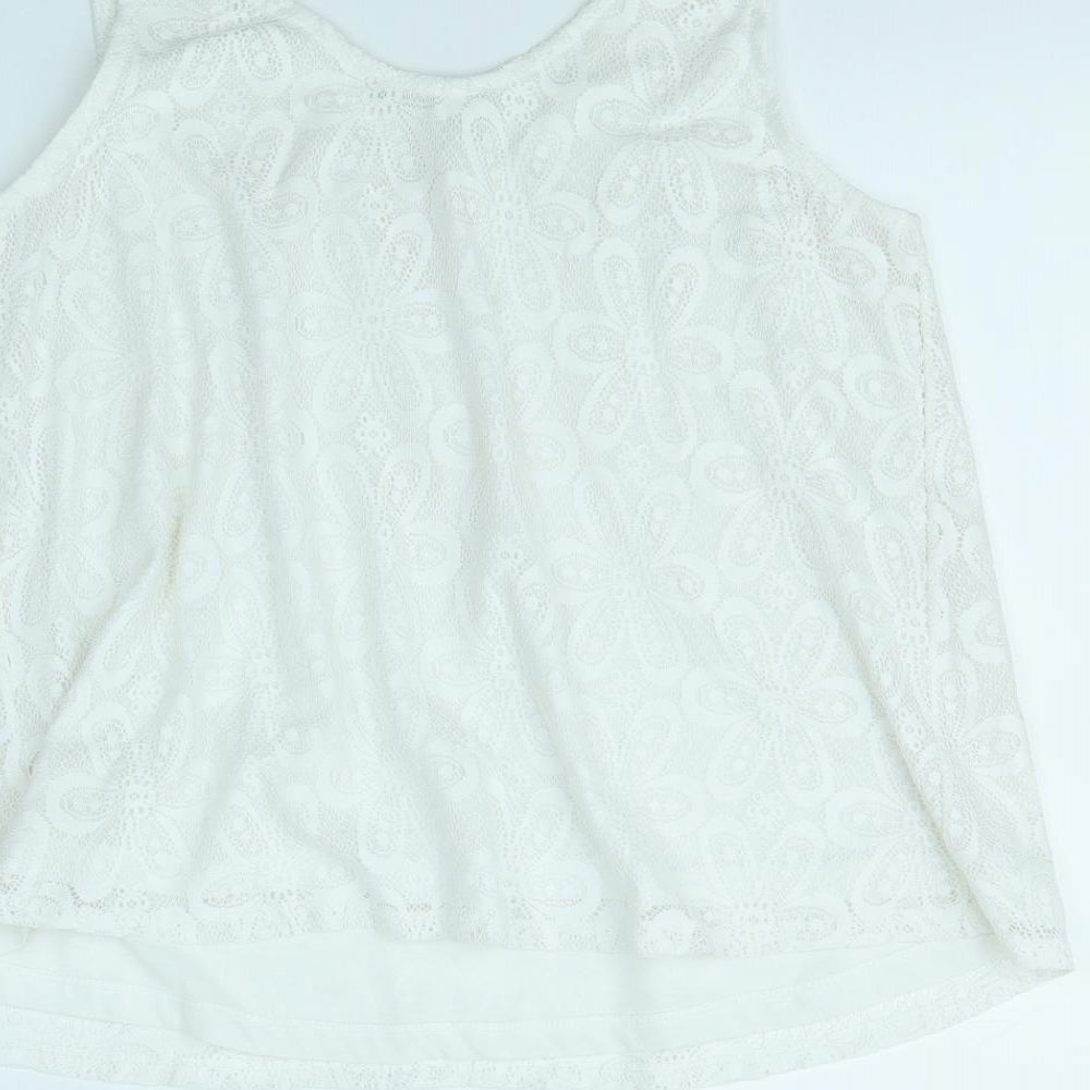 Womens UK Size 12 Select White Basic Tank