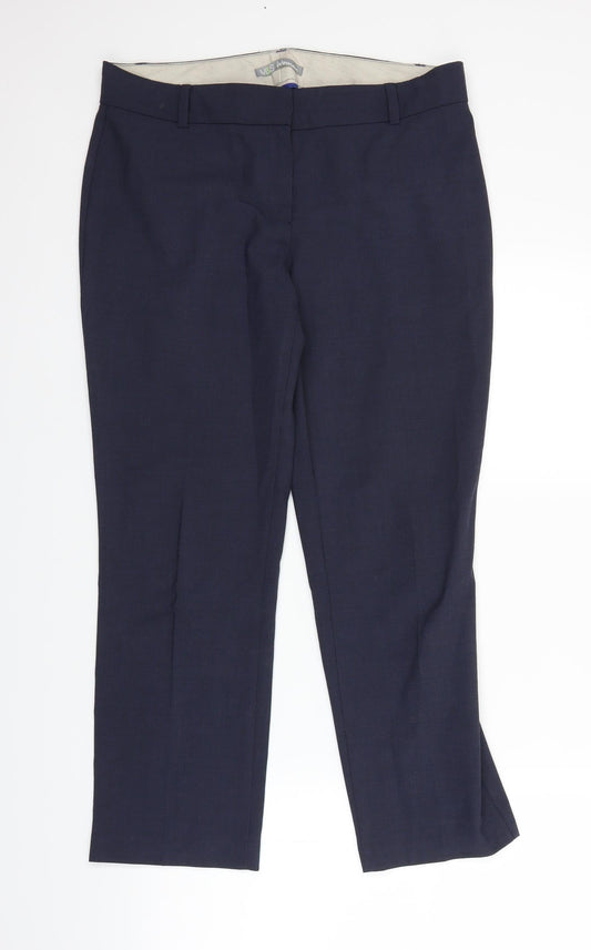 Womens UK Size 12 Marks and Spencer Regular Fit  Blue Trousers