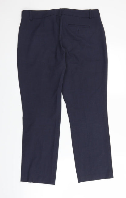 Womens UK Size 12 Marks and Spencer Regular Fit  Blue Trousers