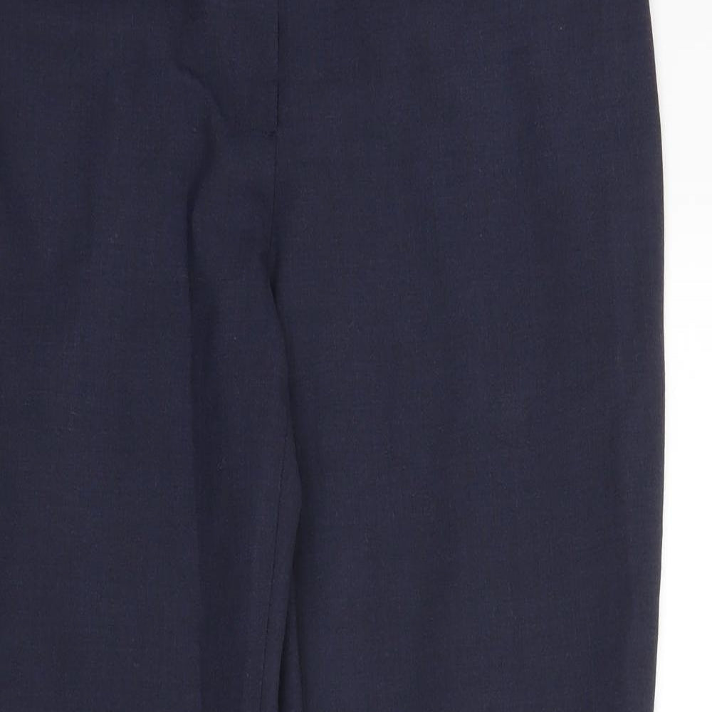 Womens UK Size 12 Marks and Spencer Regular Fit  Blue Trousers
