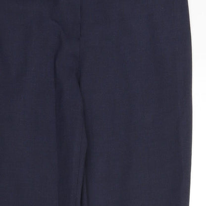 Womens UK Size 12 Marks and Spencer Regular Fit  Blue Trousers