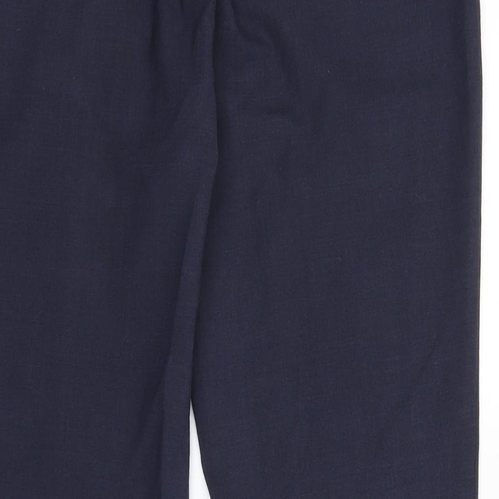 Womens UK Size 12 Marks and Spencer Regular Fit  Blue Trousers