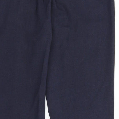 Womens UK Size 12 Marks and Spencer Regular Fit  Blue Trousers