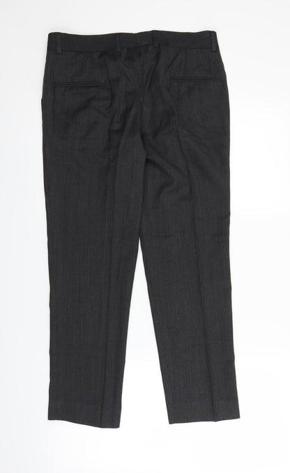 Womens UK Size 31 in Preworn Regular Fit  Grey Trousers
