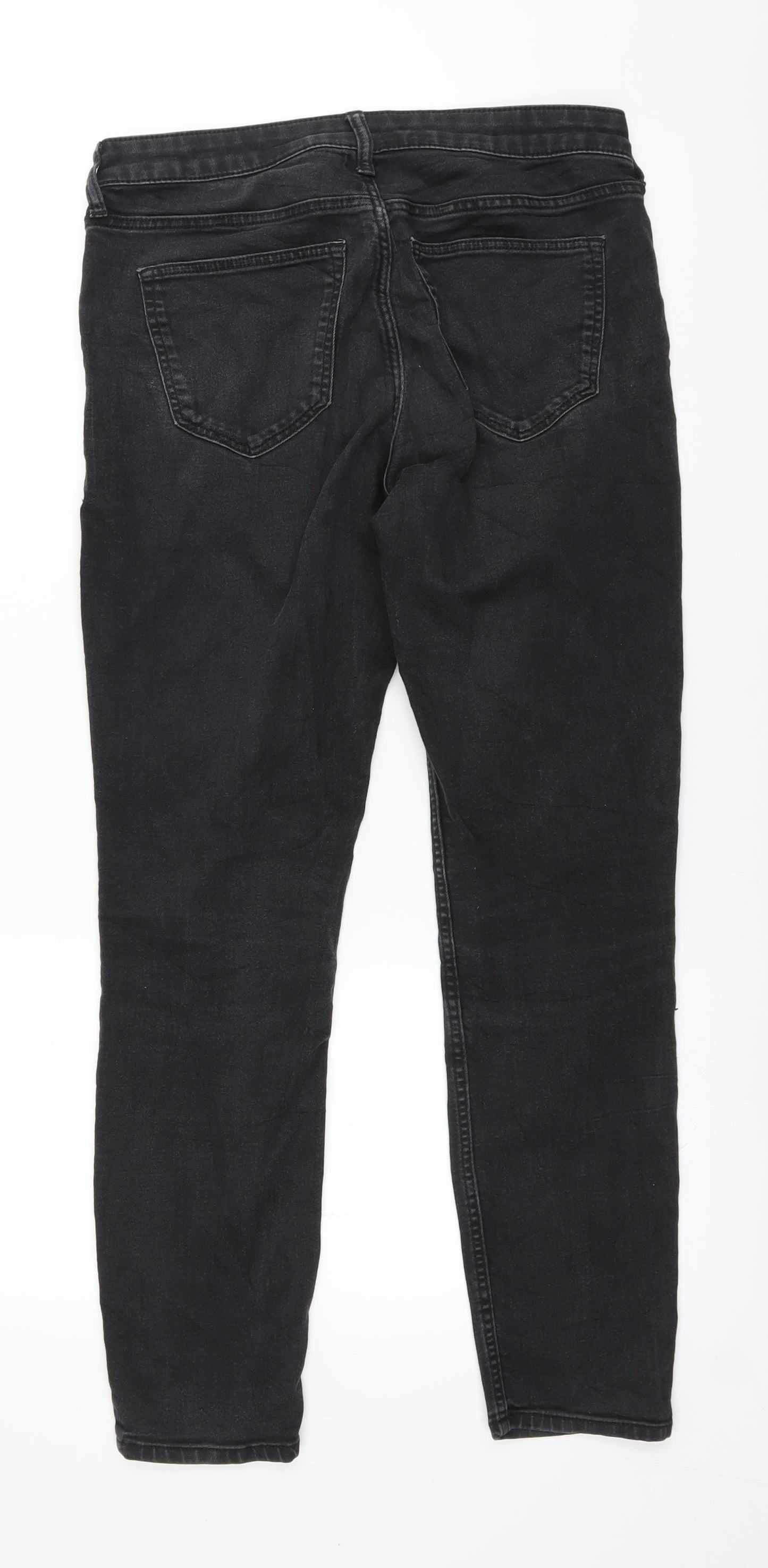 &DENIM Womens Black  Denim Skinny Jeans Size 30 in L27 in