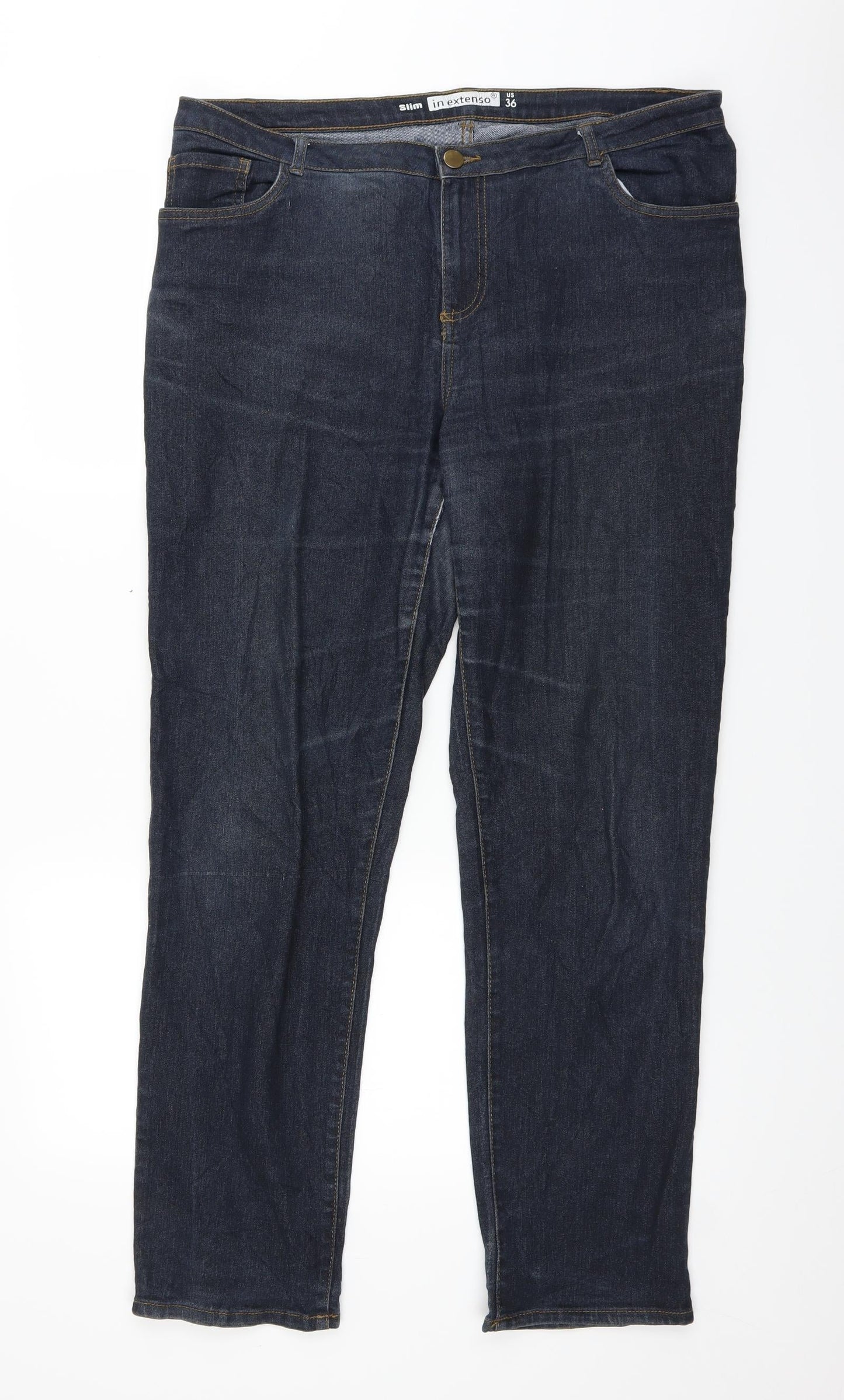 Womens UK Size 36 in In Extenso Regular Fit Straight Blue Jeans