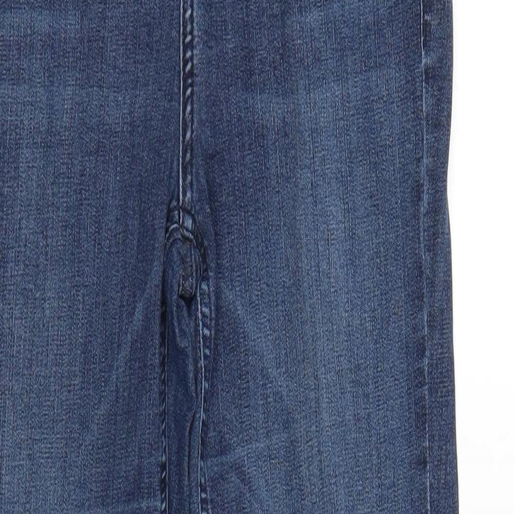 Topshop Womens Blue  Denim Straight Jeans Size 24 in L25 in