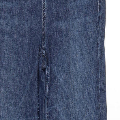 Topshop Womens Blue  Denim Straight Jeans Size 24 in L25 in