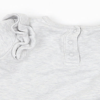 Marks & Spencer Girls Grey   Basic T-Shirt Size 3-6 Months