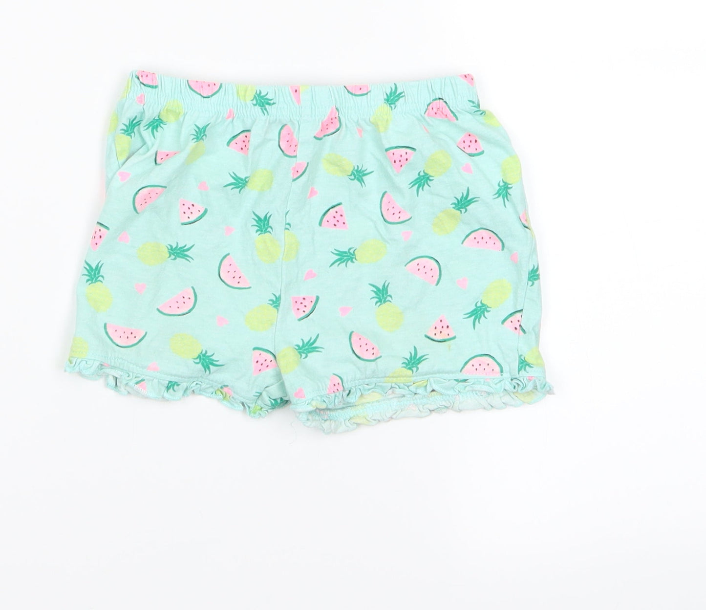 Preworn Boys Green   Sweat Shorts Size 2 Years