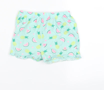 Preworn Boys Green   Sweat Shorts Size 2 Years