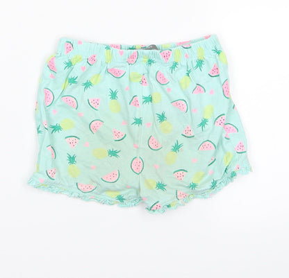 Preworn Boys Green   Sweat Shorts Size 2 Years