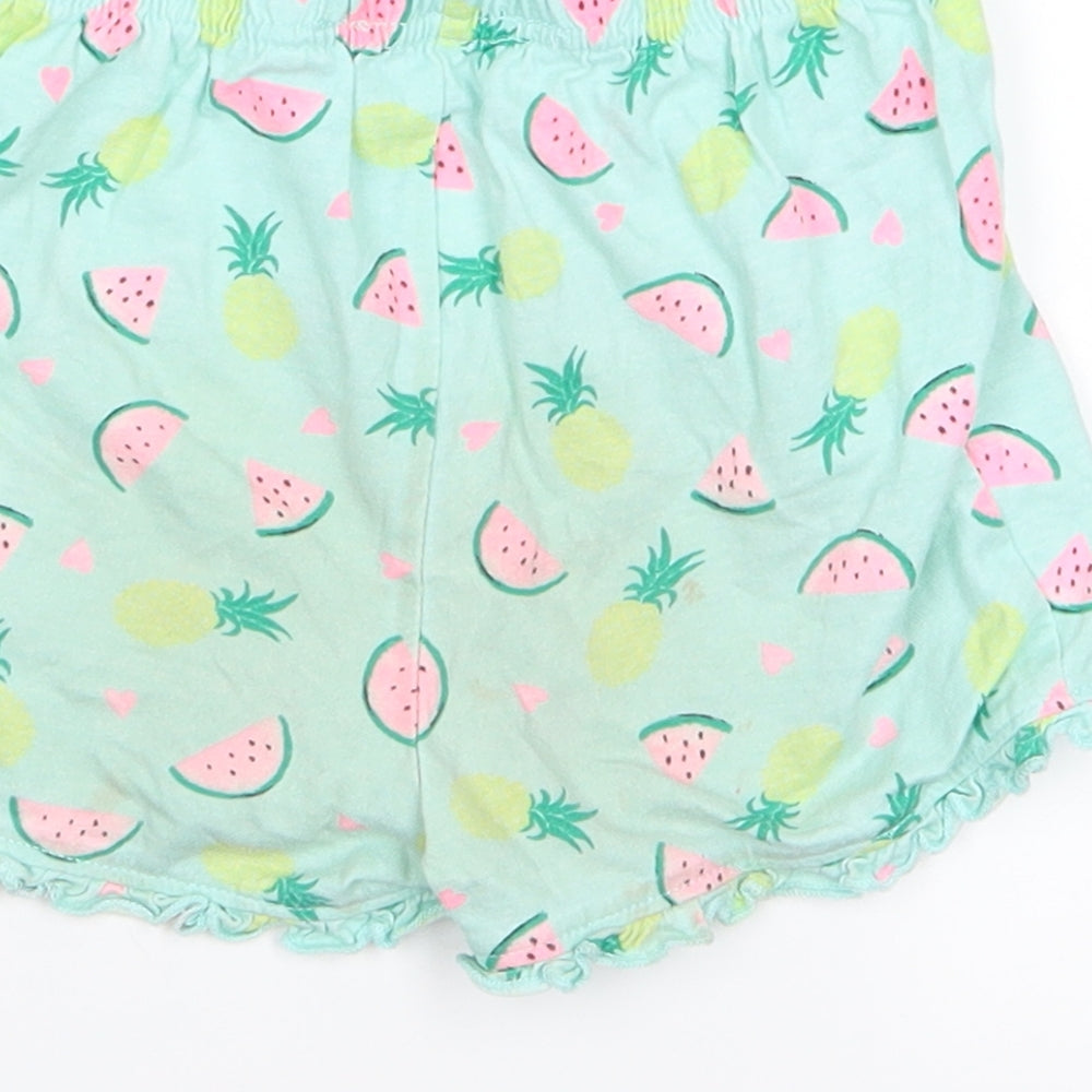 Preworn Boys Green   Sweat Shorts Size 2 Years