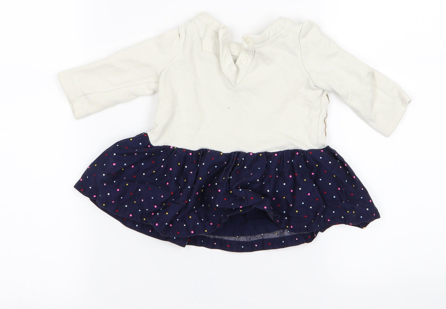 Gap Girls White   Babydoll Dress Size 3-6 Months