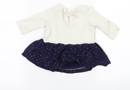 Gap Girls White   Babydoll Dress Size 3-6 Months