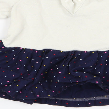 Gap Girls White   Babydoll Dress Size 3-6 Months