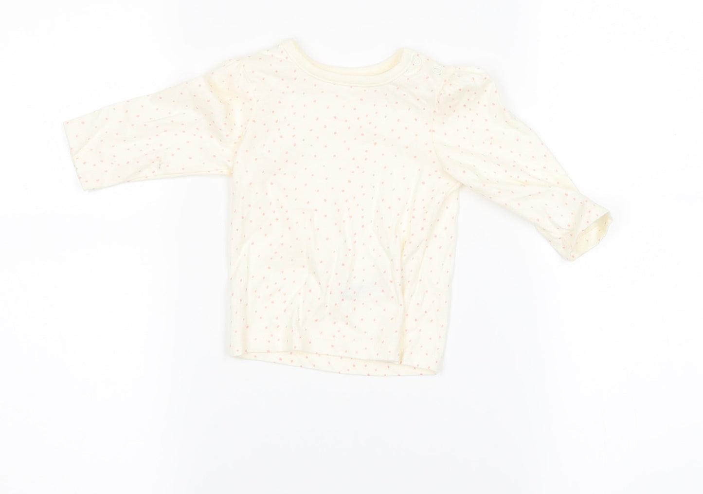 diney Girls Beige   Basic T-Shirt Size 3-6 Months