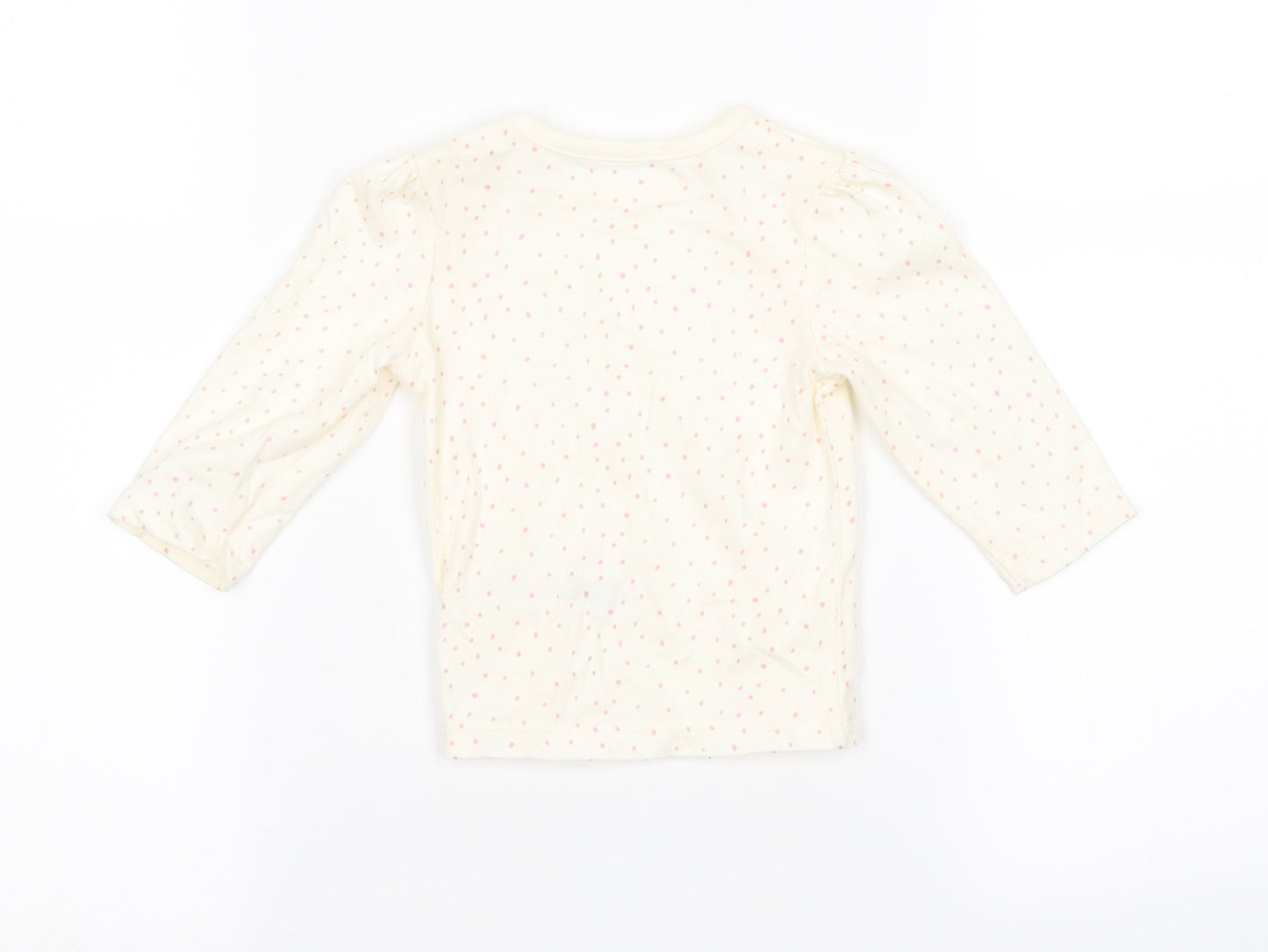 diney Girls Beige   Basic T-Shirt Size 3-6 Months