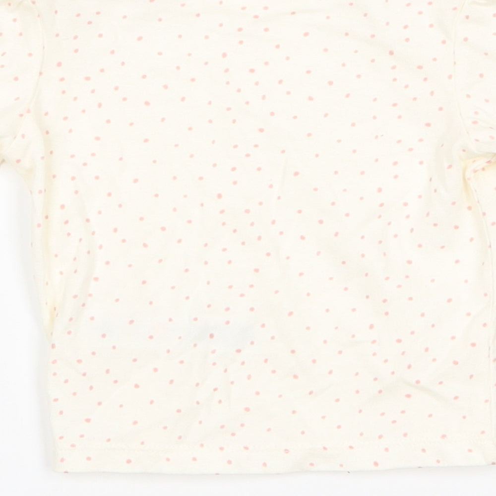 diney Girls Beige   Basic T-Shirt Size 3-6 Months