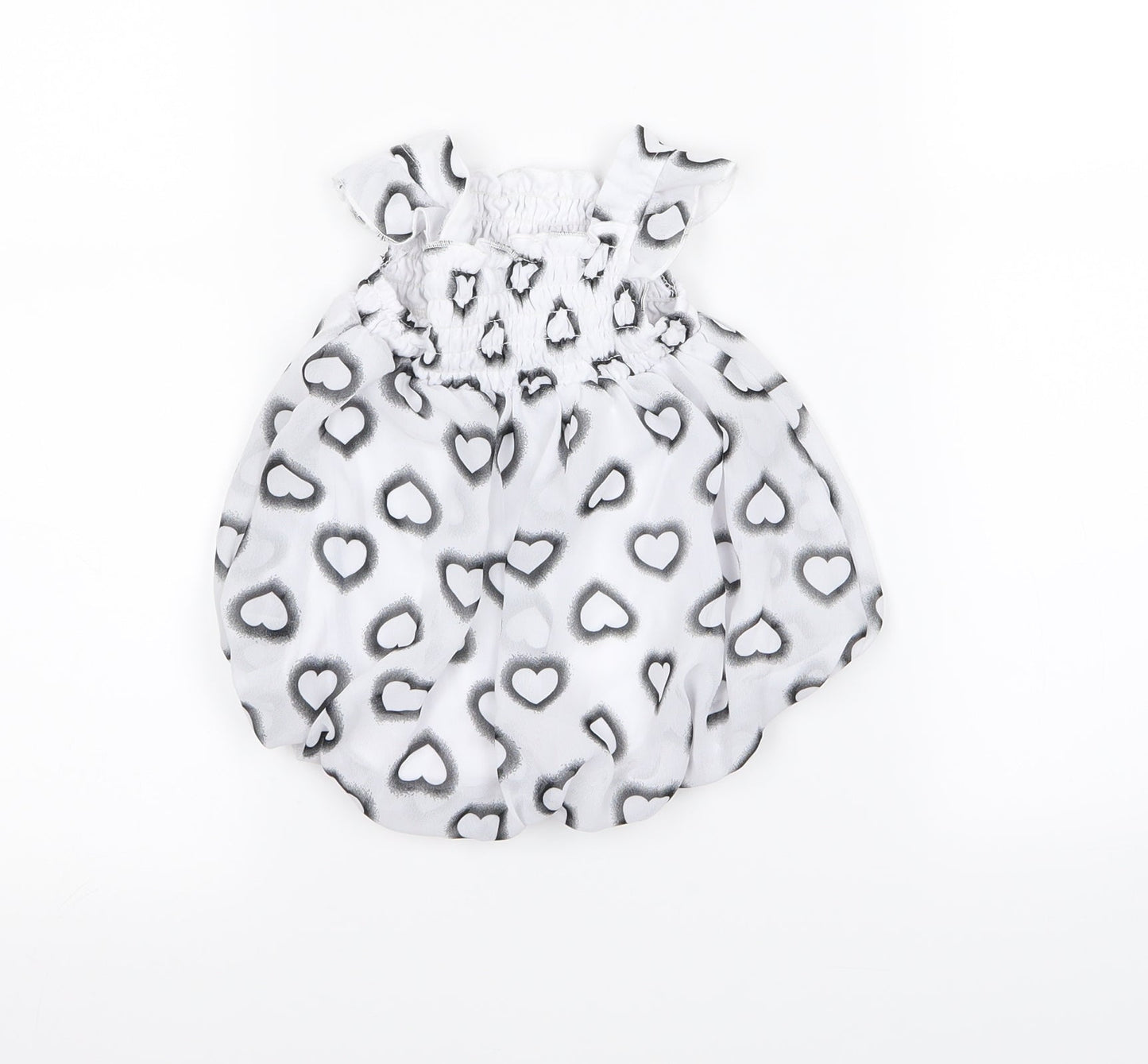 bon beb Girls Grey Animal Print  A-Line  Size 6-9 Months