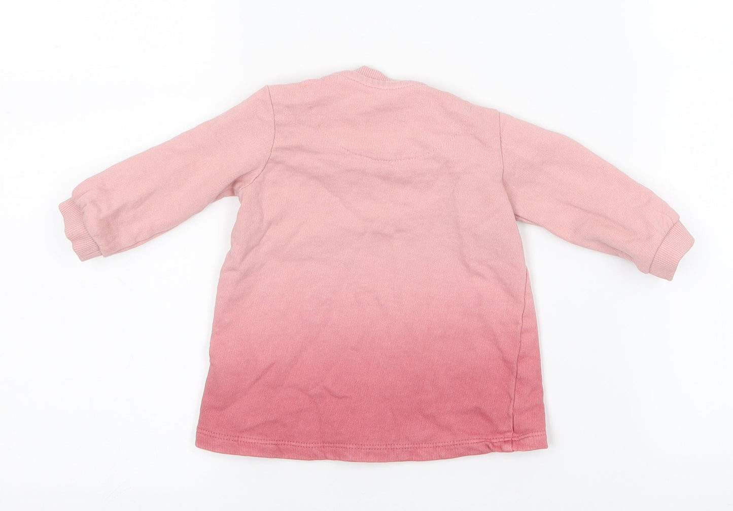 FRED AND FLO Girls Pink   Pullover Jumper Size 3-6 Months