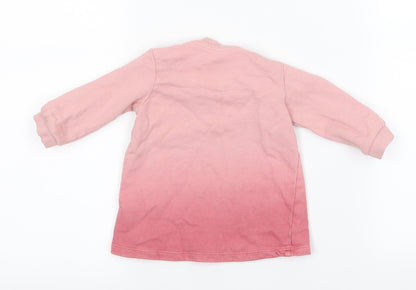 FRED AND FLO Girls Pink   Pullover Jumper Size 3-6 Months