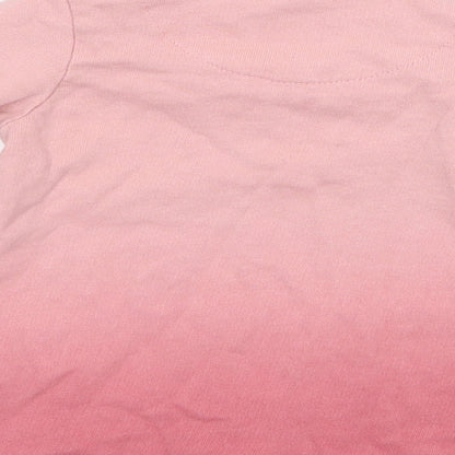 FRED AND FLO Girls Pink   Pullover Jumper Size 3-6 Months