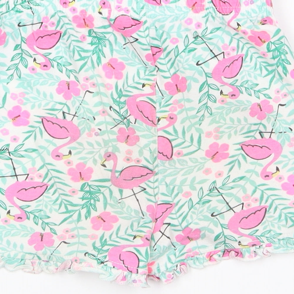 Primark Girls Green Animal Print  Babydoll Pyjama Pants Size 36 Months