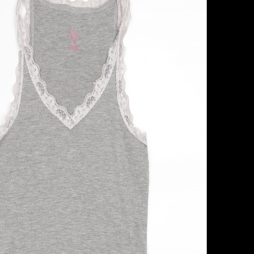 love lounge Womens Grey   Tunic T-Shirt Size XS