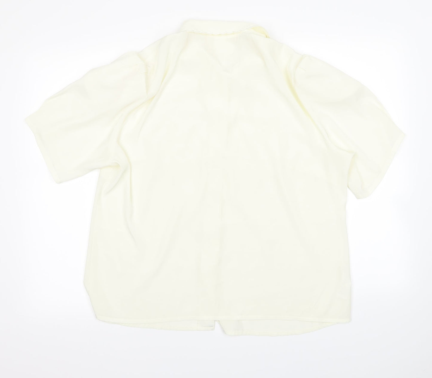 Womens UK Size 18 Preworn Beige Basic Blouse