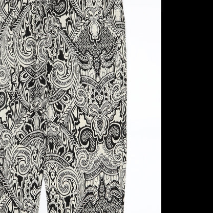 Veronica  Womens White Paisley  Trousers  Size XL L21 in