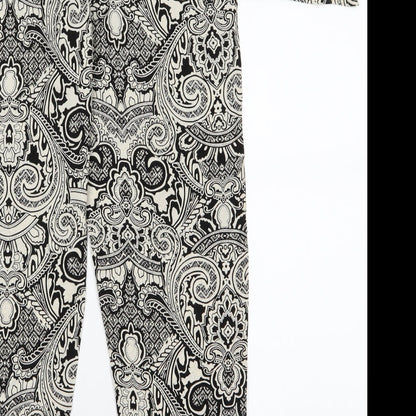 Veronica  Womens White Paisley  Trousers  Size XL L21 in