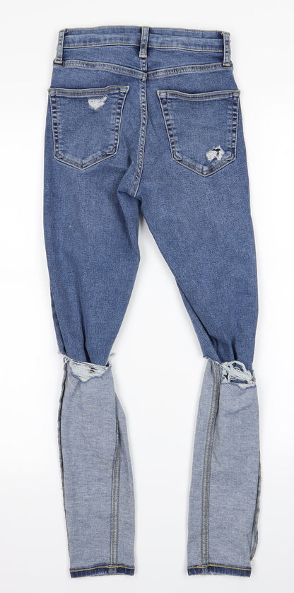 Womens UK Size 25 in jamie Regular Fit Skinny Blue Jeans