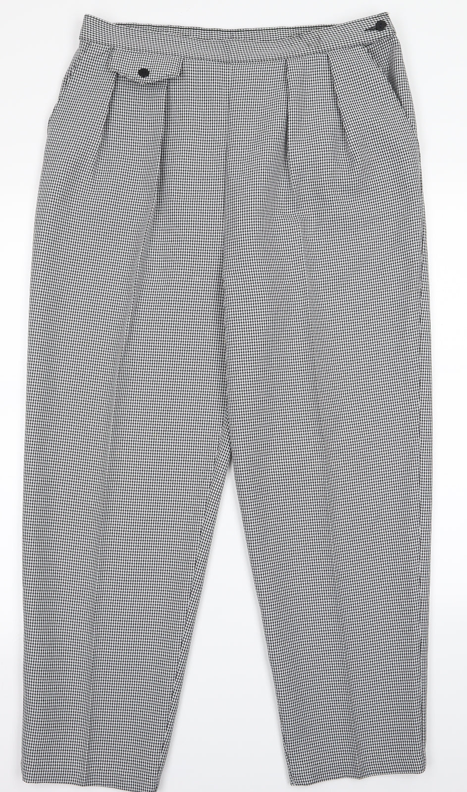 Womens UK Size 16 Preworn Regular Fit  White Trousers